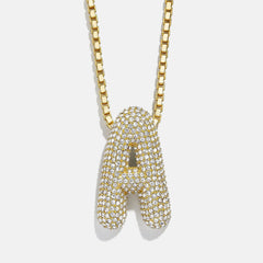 Bubble Initial Necklace