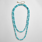 Charlotte Semi-Precious Necklace - Turquoise Bead