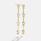 18K Gold Celine Earrings - Gold/Pavé