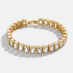 Bianca Tennis Bracelet - Emerald Bezel