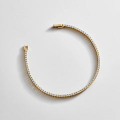 Billie 18K Gold Tennis Bracelet - 18K Gold Plated Sterling Silver