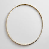 Billie 18K Gold Tennis Necklace - 18K Gold Plated Sterling Silver