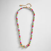 Bead Mine Kids' Custom Name Necklace - Dark Multi