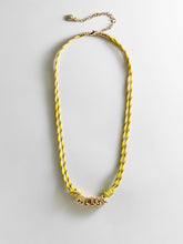 Bubble Letter Custom Paracord Necklace - Bright Yellow