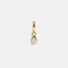 Birthstone Cluster Charm - Crystal