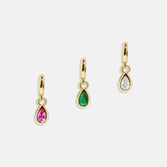 Birthstone Cluster Charm - Rose