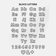 Block Font Custom iPhone Case - Lavender/Purple