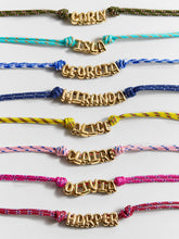 Bubble Letter Custom Paracord Necklace - Hot Pink