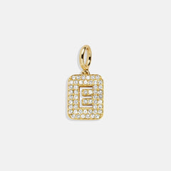 Block Pavé Initial Cluster Charm - E