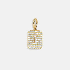Block Pavé Initial Cluster Charm - I