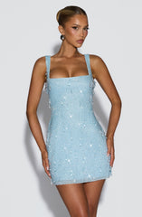 Julissa Mini Dress - Glacier Blue