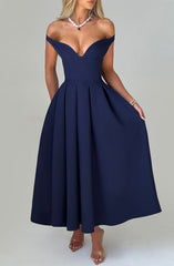 Lanetta Midi Dress - Navy