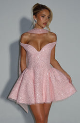 Sapphire Mini Dress - Blush