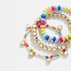 Beads Please Kids' Bracelet Set - Kids' Hearts