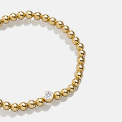 18K Gold Birthstone Pisa Bracelet - Crystal