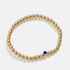 18K Gold Birthstone Pisa Bracelet - Sapphire