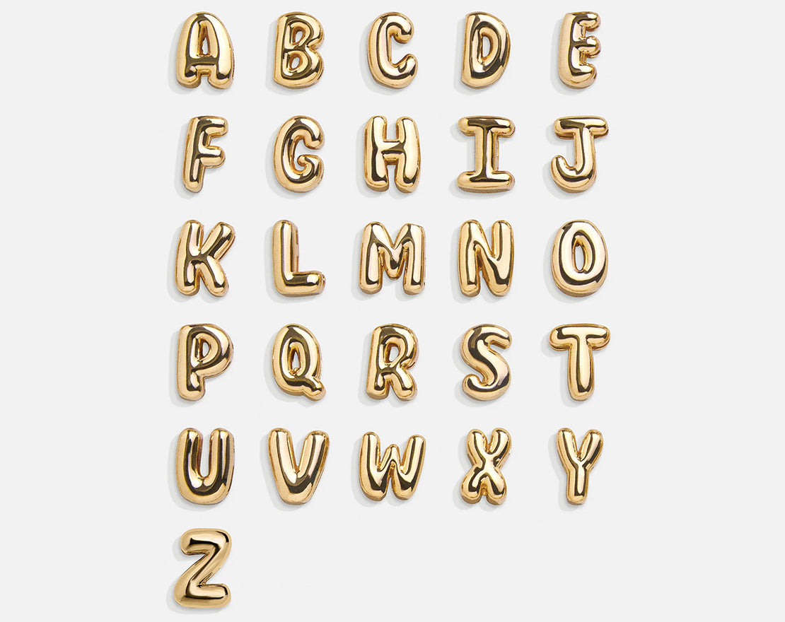 Bubble Letter Custom Necklace - Small Bubble Letter