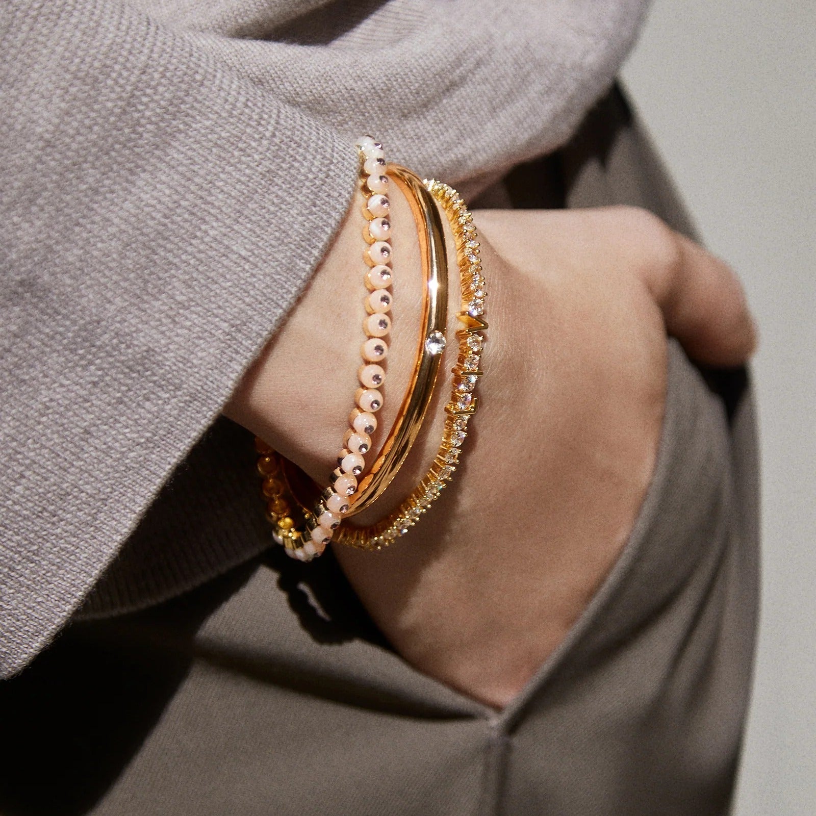 Brielle Bracelet - Light Pink