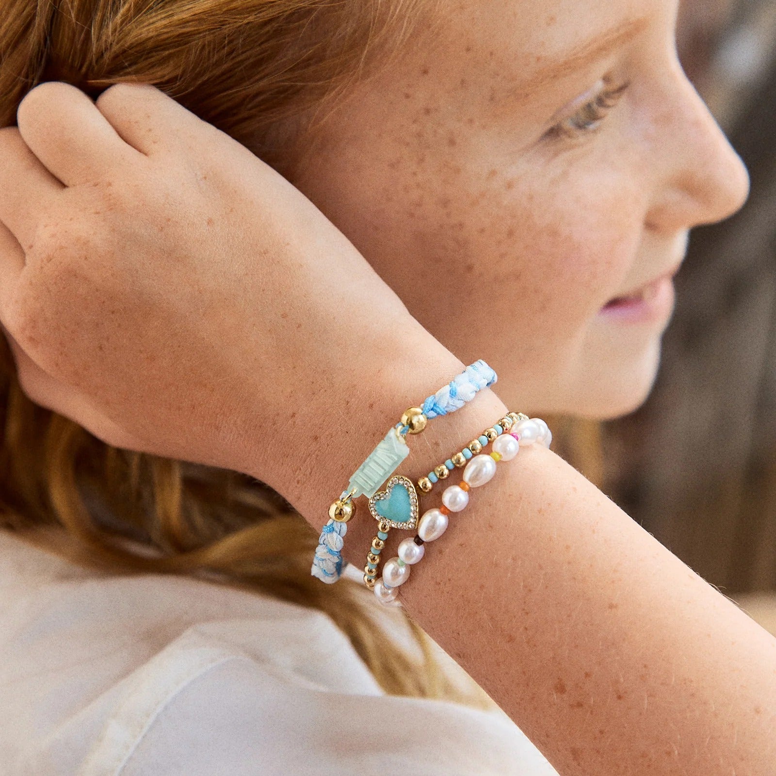 Acrylic Kids' Custom Nameplate Bracelet - Clear