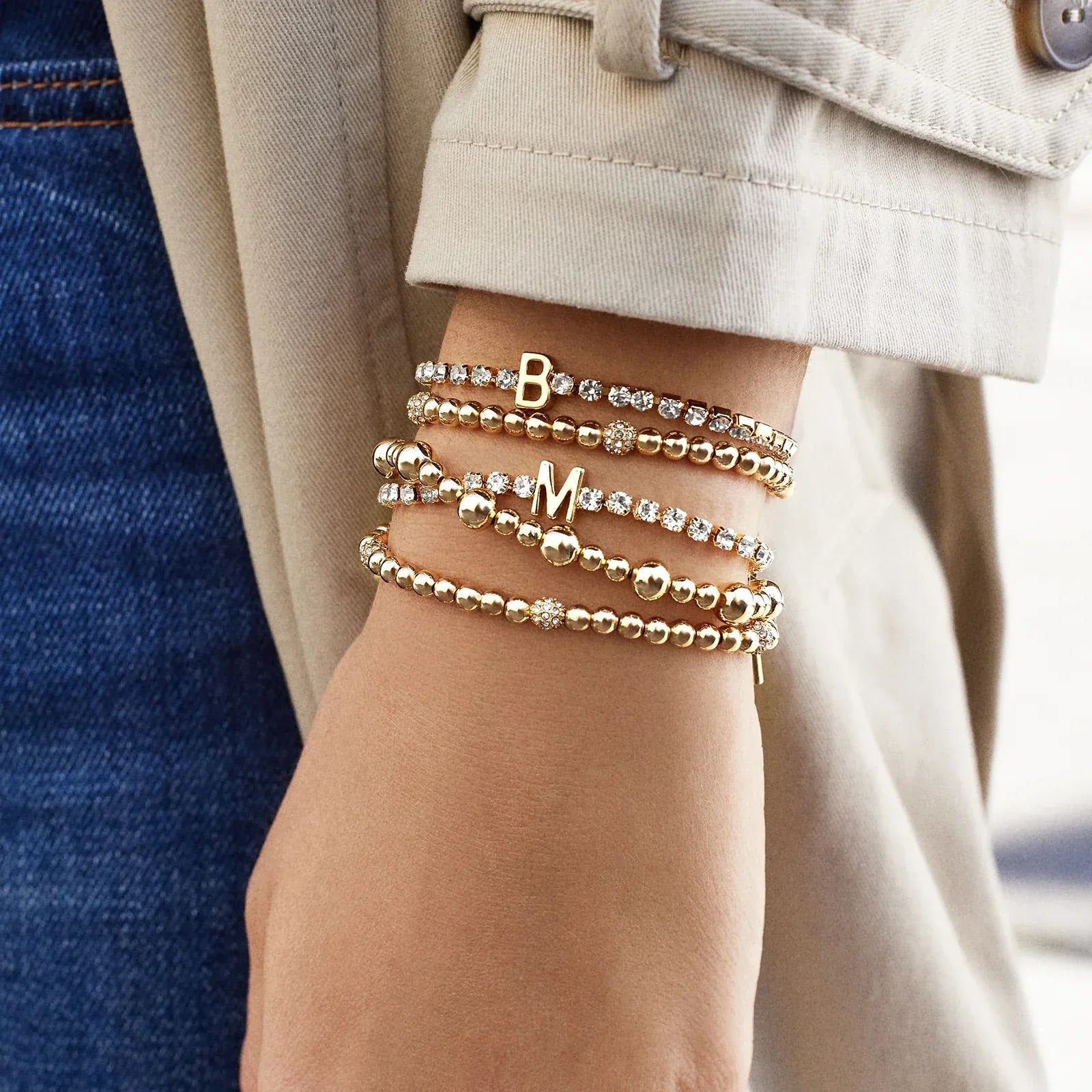 Carly Bracelet - Gold/Pavé