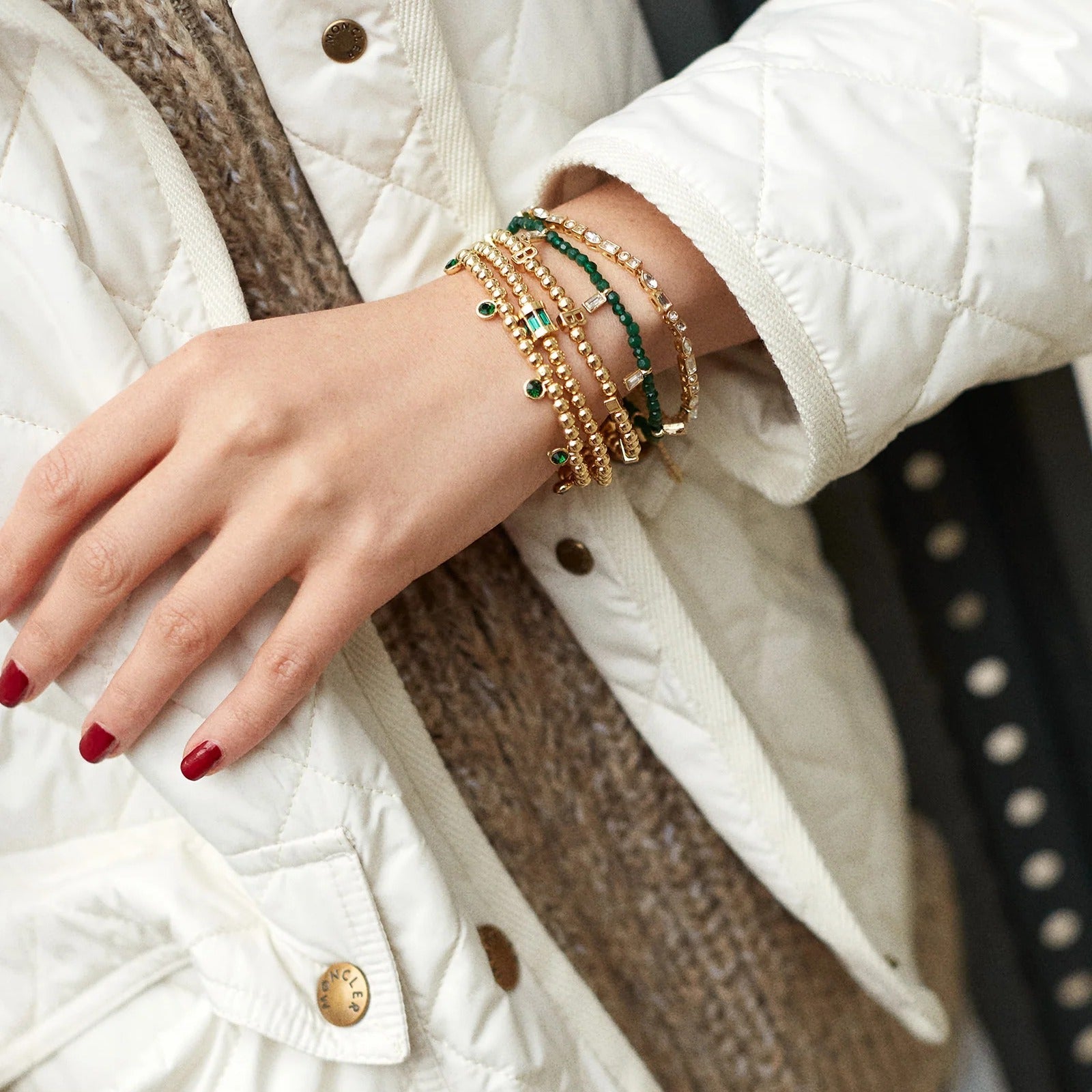 Birthstone Pisa Bracelet - Garnet