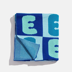 Bubble On Repeat Custom Blanket - Dark Blue/Light Blue