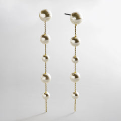 Blair Pearl Earrings - Gold/Pearl