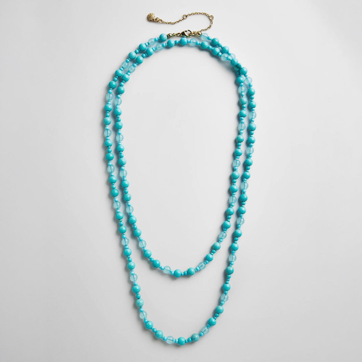Charlotte Semi-Precious Necklace - Turquoise Bead