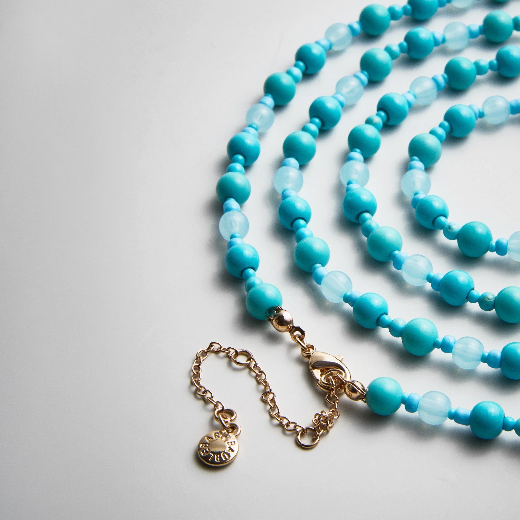 Charlotte Semi-Precious Necklace - Turquoise Bead