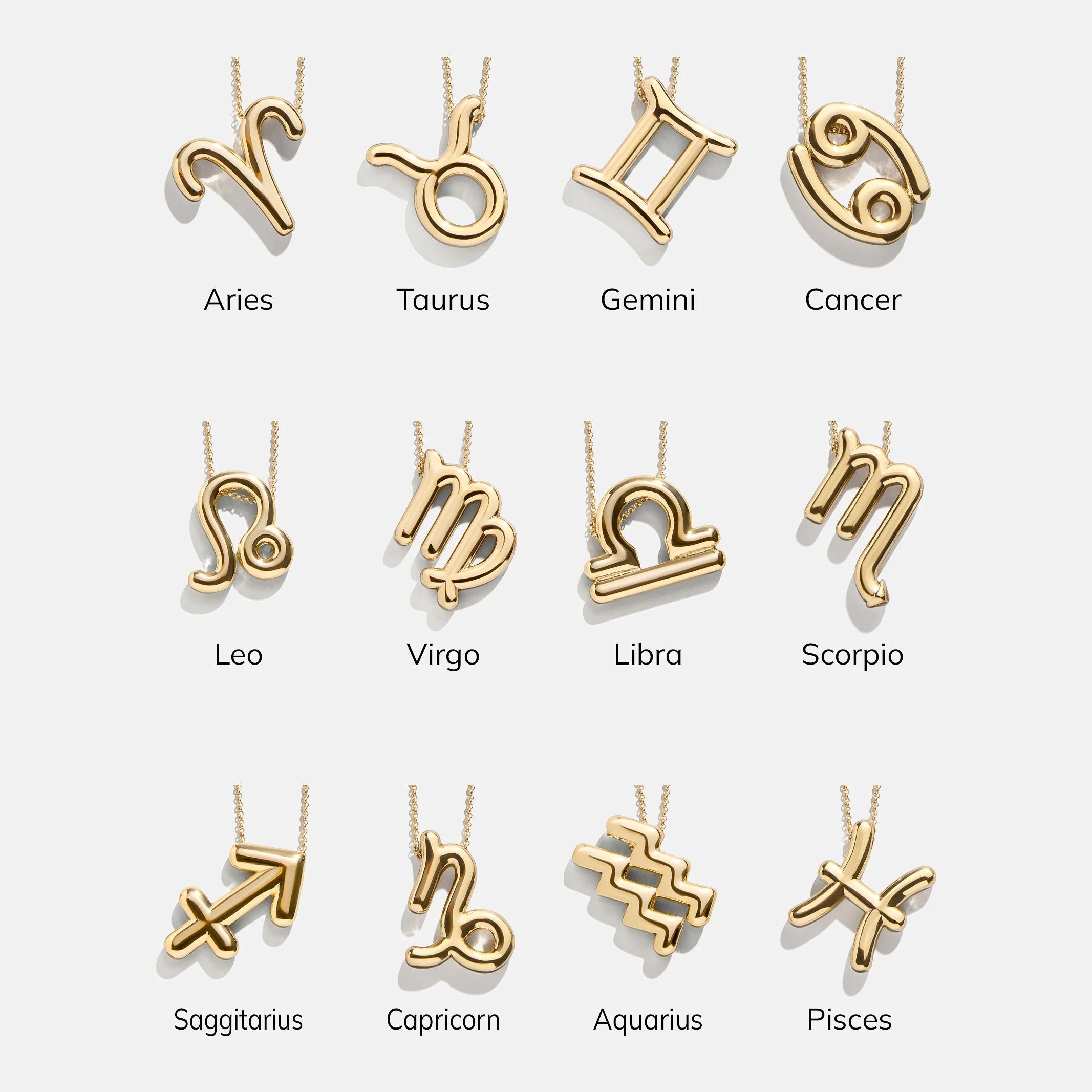 Bubble Zodiac Necklace - Aquarius