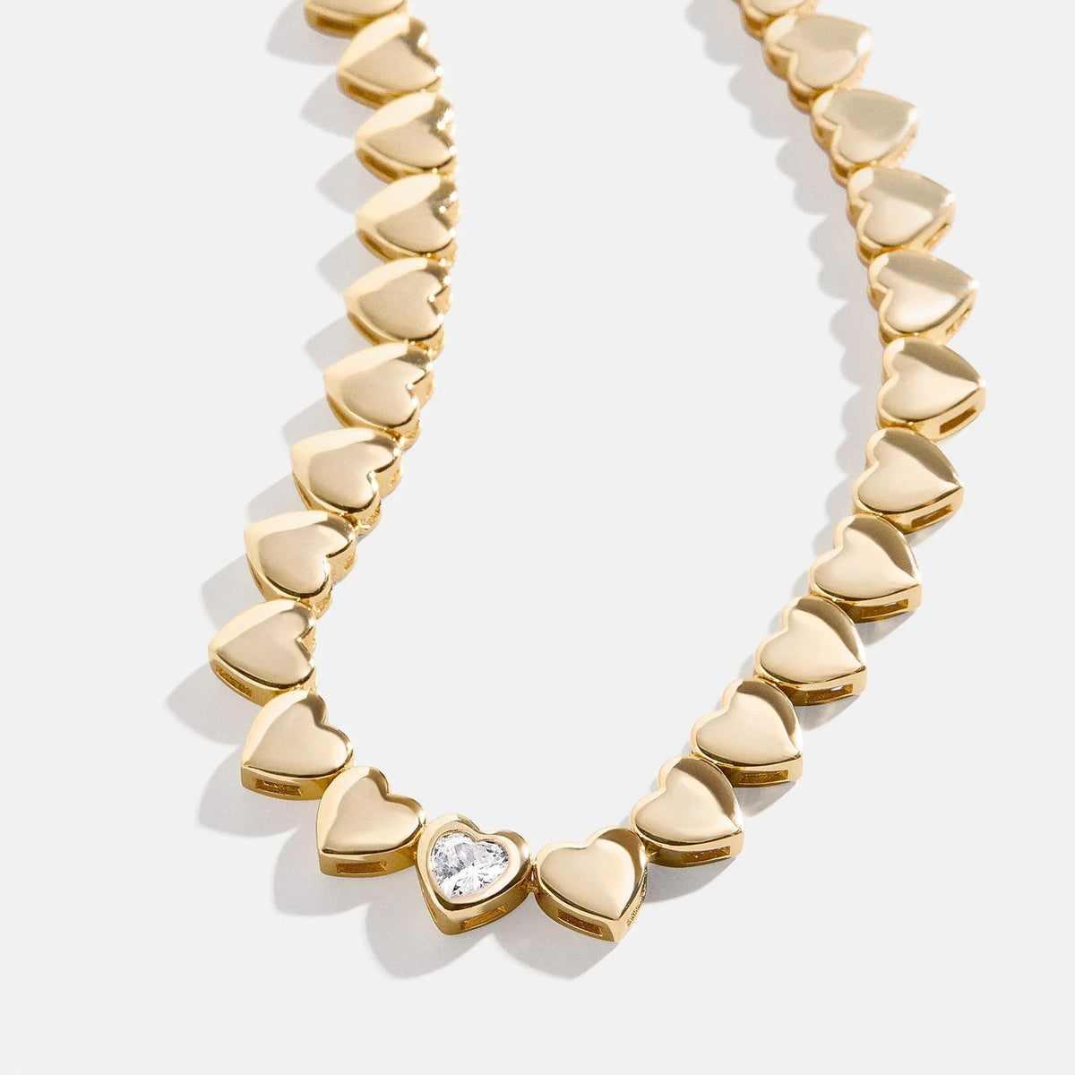 18K Gold Daphne Tennis Necklace - Gold/Pavé