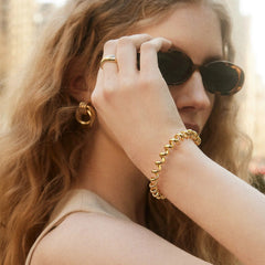18K Gold Cece Cuff Bracelet - Gold