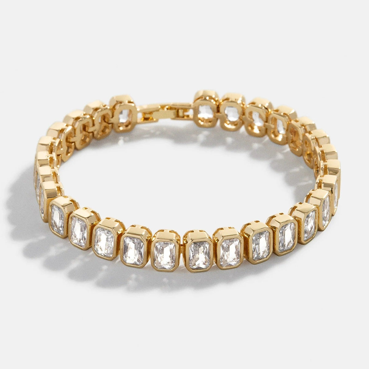 Bianca Tennis Bracelet - Emerald Bezel