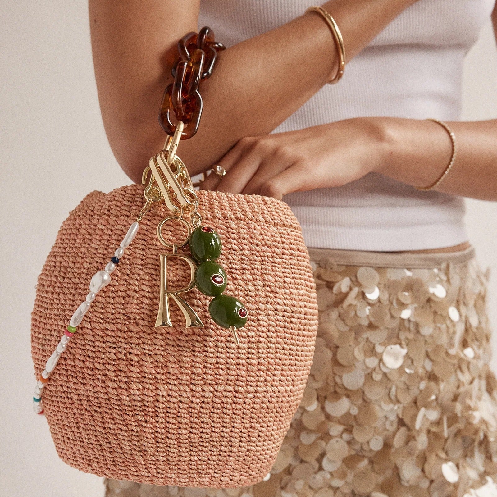 Briny Baby Olive Bag Charm - Olives