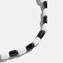 Brighten Up Enamel Beaded Bracelet - Licorice Twist