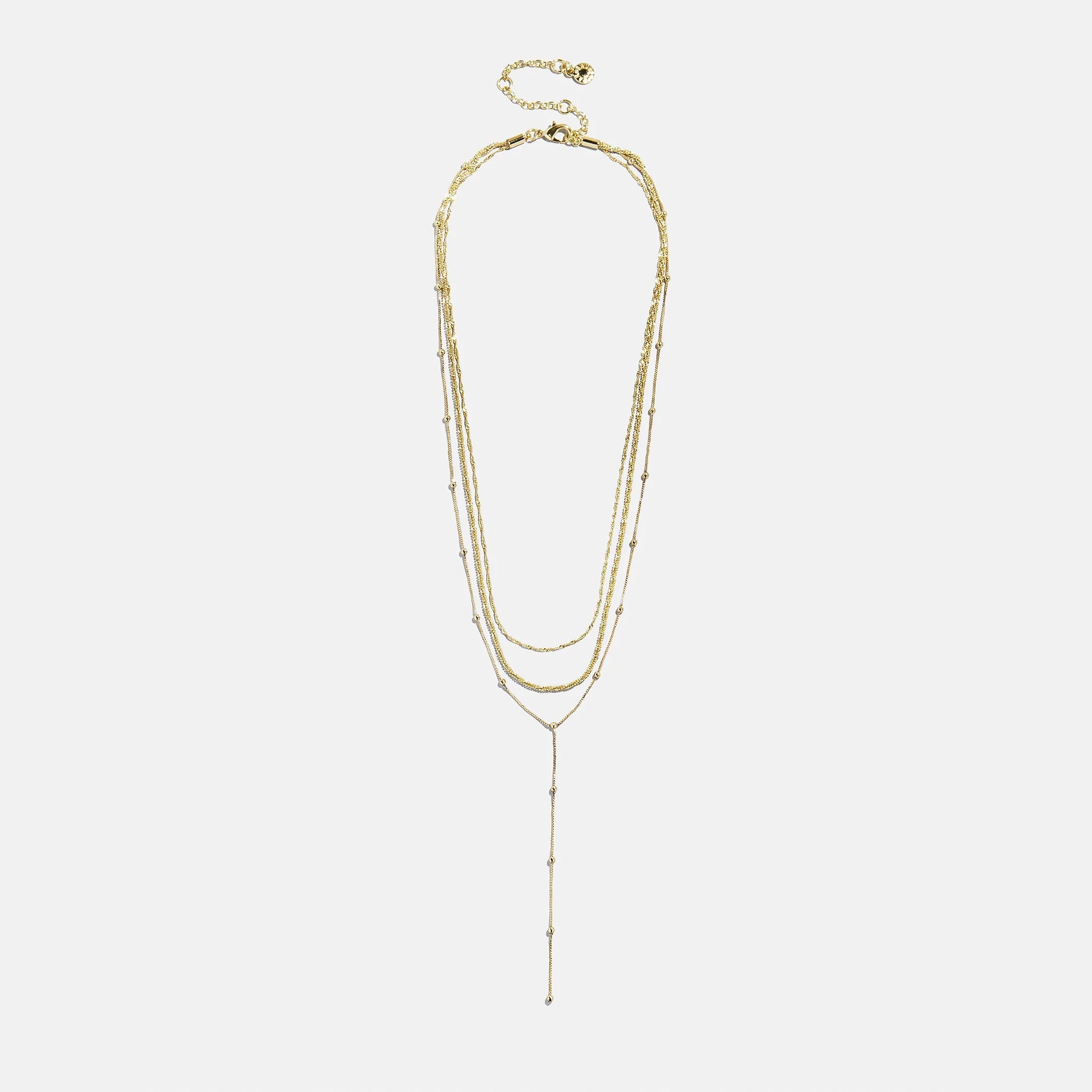 Carina Lariat Layered Necklace - Gold