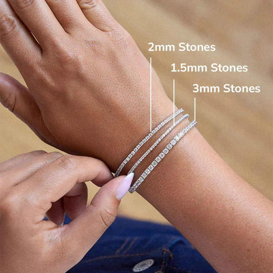 Billie Sterling Silver Tennis Bracelet - Sterling Silver