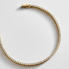Billie 18K Gold Tennis Bracelet - 18K Gold Plated Sterling Silver