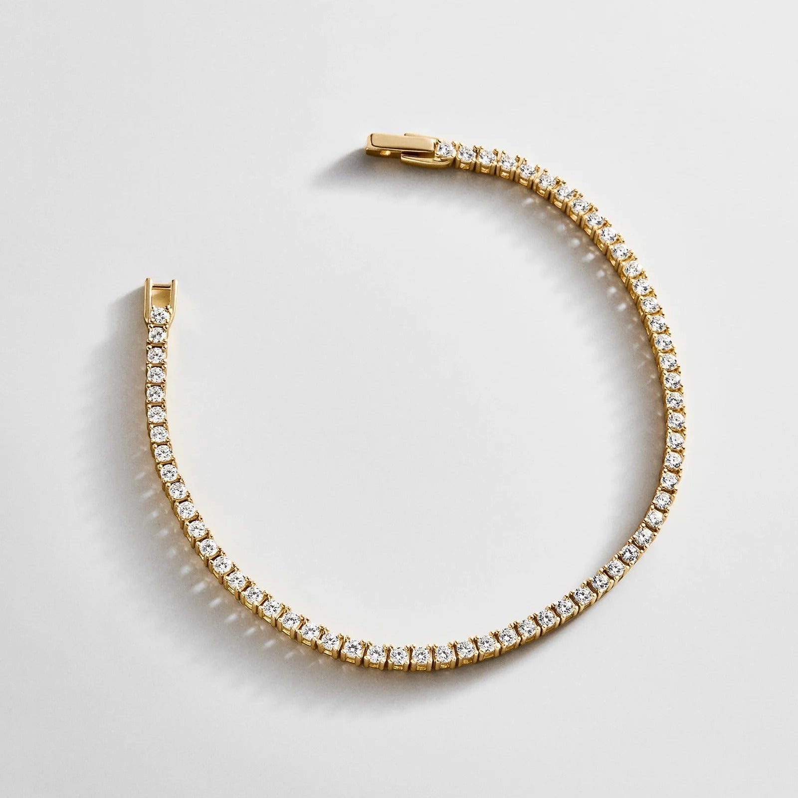 Billie 18K Gold Tennis Bracelet - 18K Gold Plated Sterling Silver