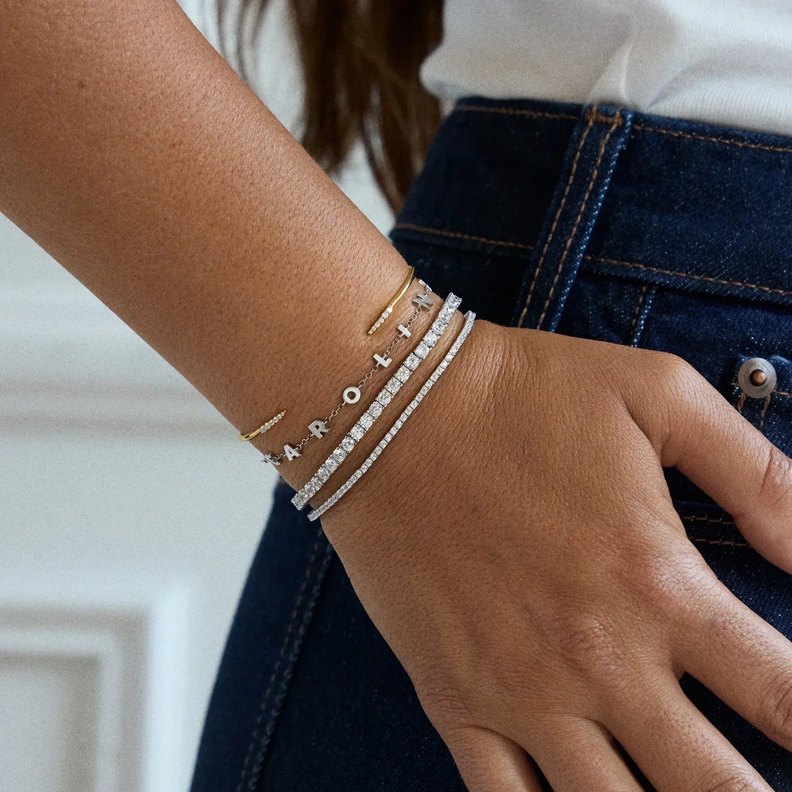 Billie Sterling Silver Tennis Bracelet - Sterling Silver