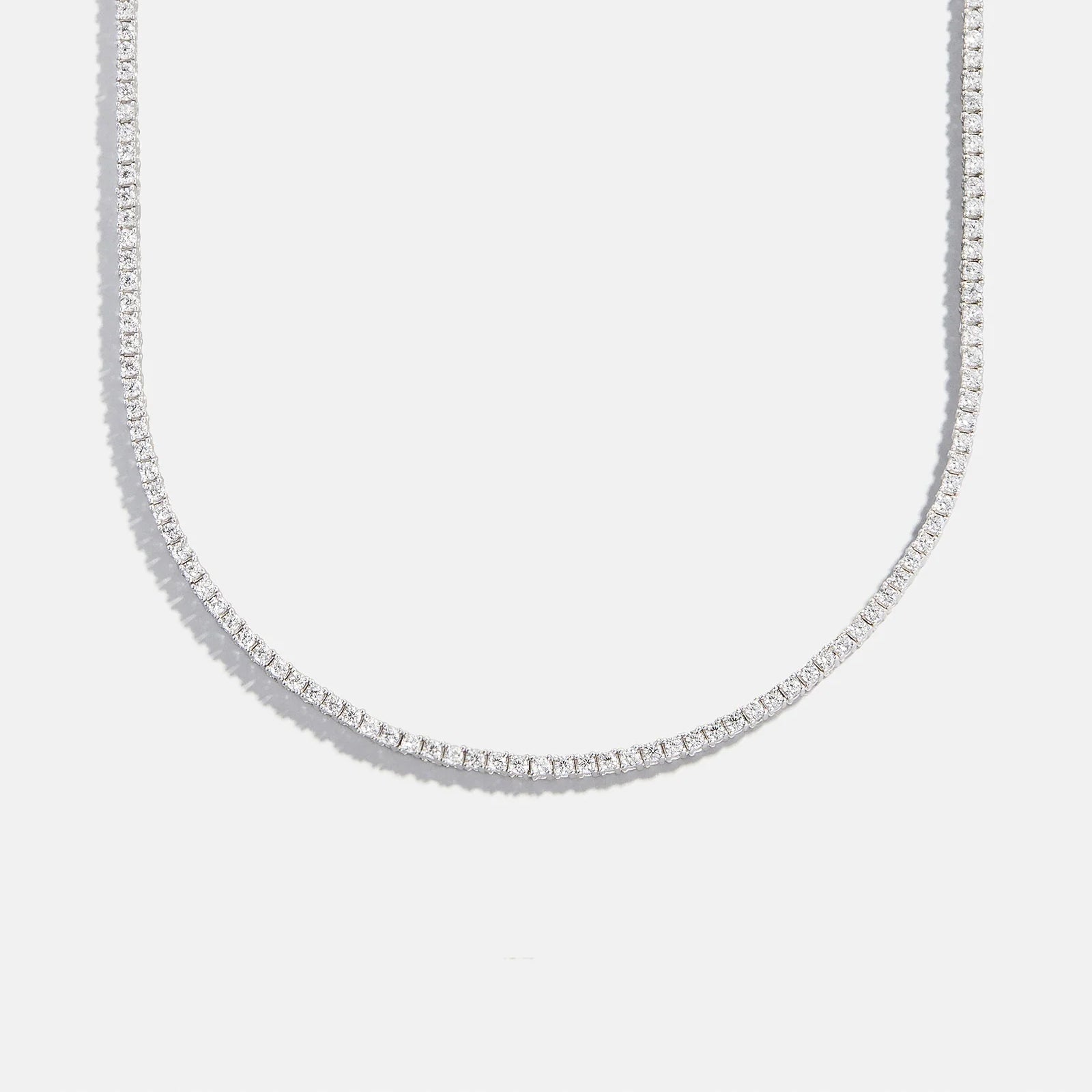 Billie Sterling Silver Tennis Necklace - Sterling Silver