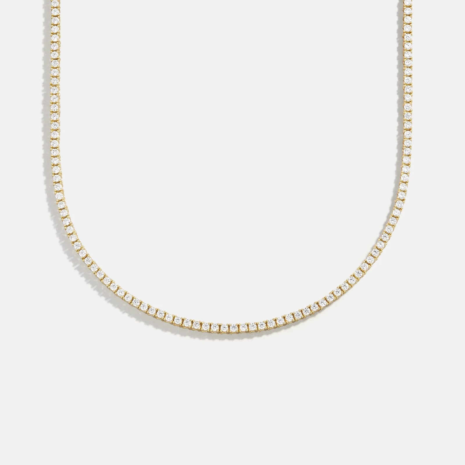 Billie 18K Gold Tennis Necklace - 18K Gold Plated Sterling Silver