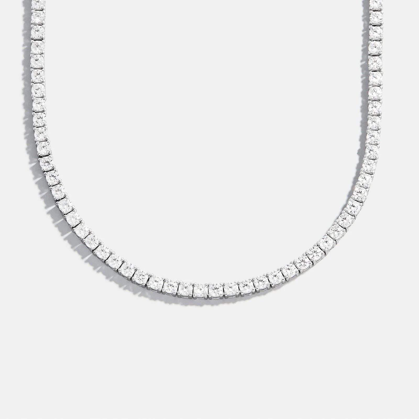 Billie Sterling Silver Tennis Necklace - Sterling Silver