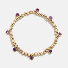 Birthstone Pisa Bracelet - Amethyst