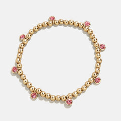 Birthstone Pisa Bracelet - Rose