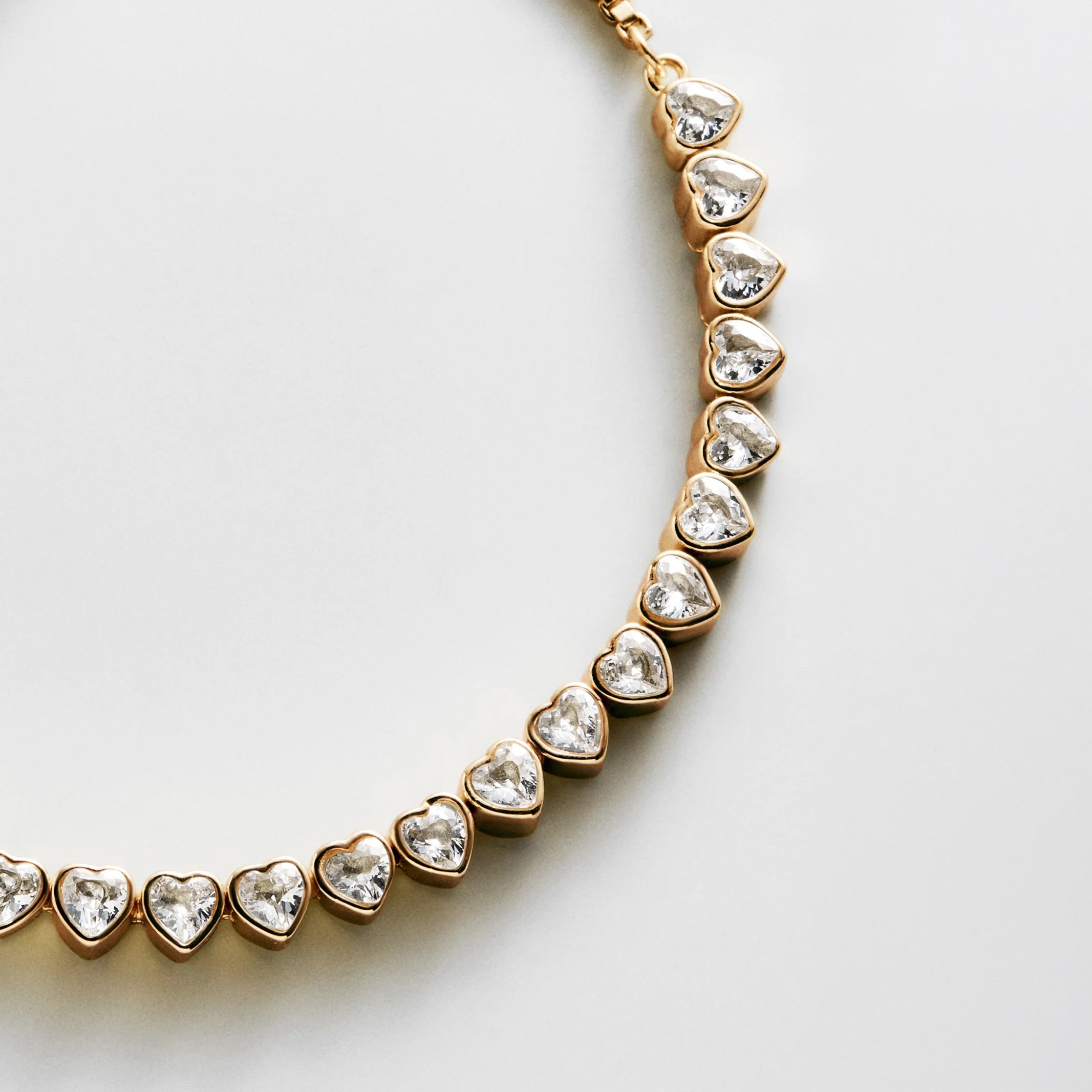 Brooke Tennis Bracelet - Heart Stone