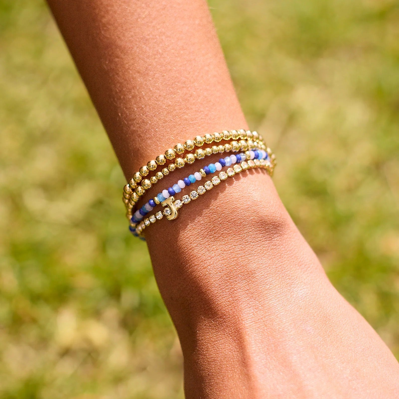 Chelsea Pisa Bracelet - 3MM/4MM Grouped Gold Pisa