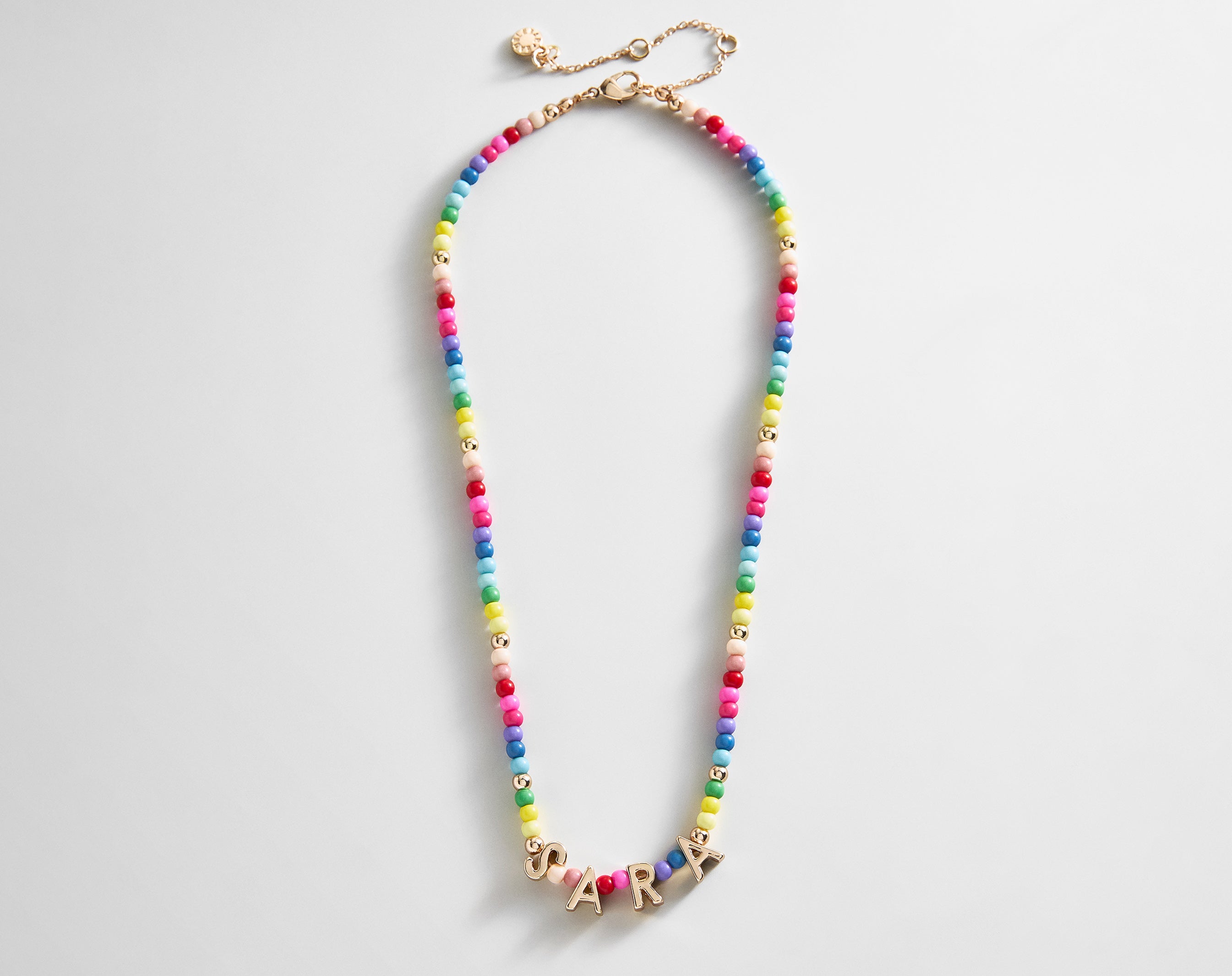 Bead Mine Kids' Custom Name Necklace - Multi