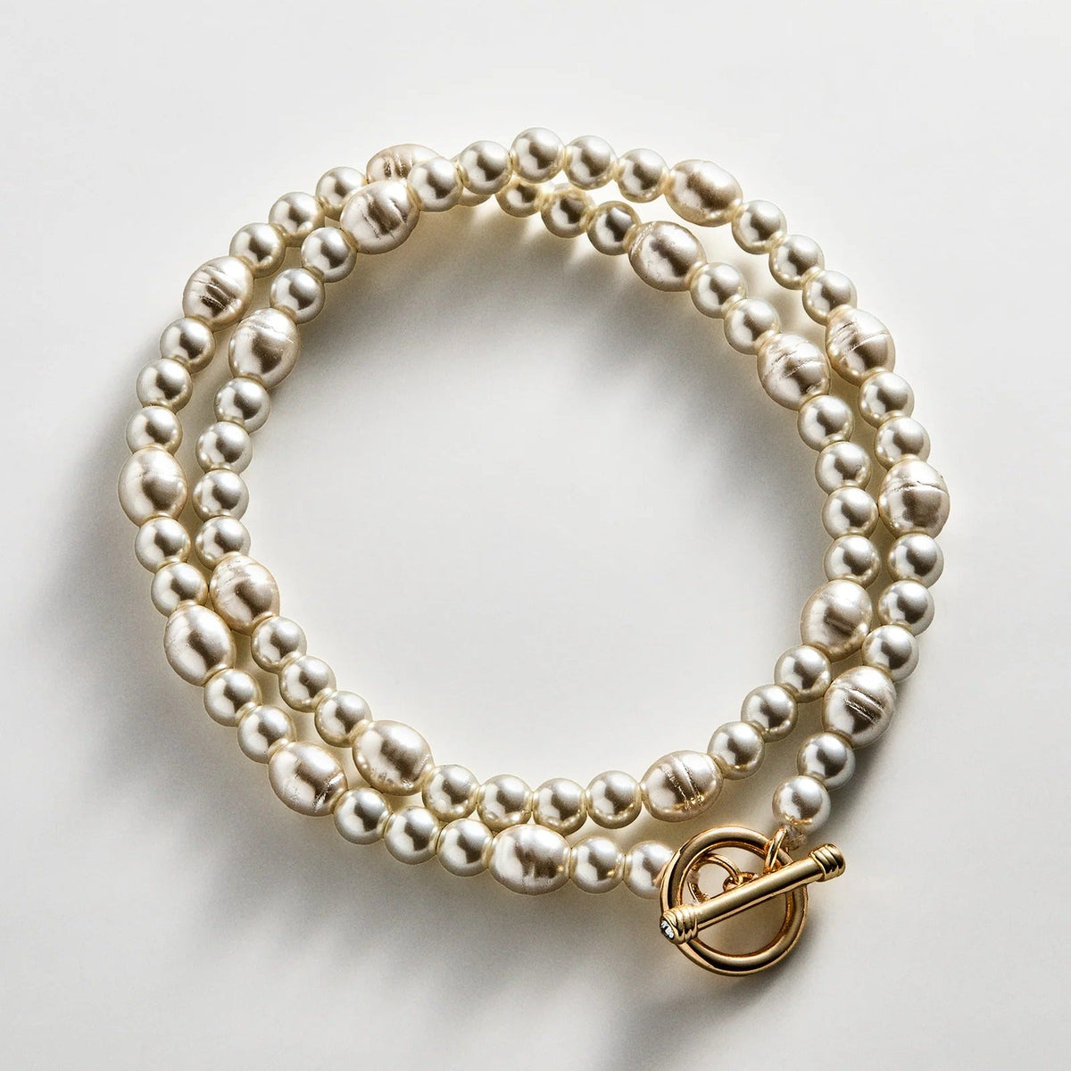 Charlotte Pearl Layered Bracelet - Pearl
