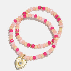 Bead Party Kids Bracelet Set - Heart